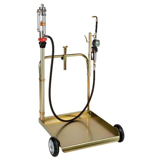 ELMAG DL-Ölabgabegerät fahrbar PREMIUM OIL PUMP, LEICHT, inkl. DL-Ölpumpe POP 600/130, 2m Schlauch & Ölpistole mit Digitalzählwerk, 33101
