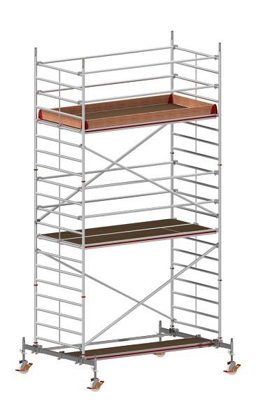 HYMER Fahrgerüst mit Fahrtraverse, Bühnenlänge 2,95 m, Rahmenteilbreite 1,50 m, Reichhöhe 6,60 m, 807306