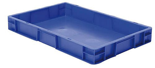 Bedrunka+Hirth Transport-Stapelkästen, blau, Maße in mm (BxTxH): 400 x 600 x 75, 072750202