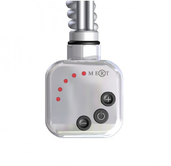 MERT KMX1 Regler mit Heizstab 1000 Watt, chrom, mit Spiralkabel und Stecker, KMX1-chrom-1000W-MSS