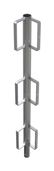 Schake Eckgeländerpfosten verzinkt mit 6 Bügeln, 11278VG