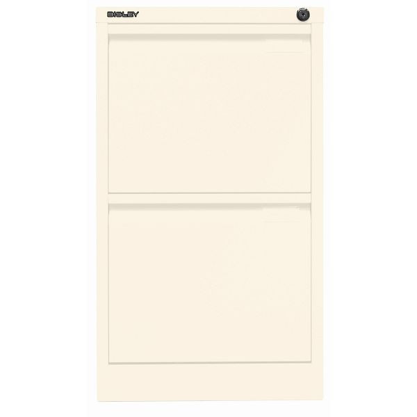 Bisley Hängeregistraturschrank, einbahnig, 2 HR-Schubladen, 625 reinweiß, 3623625