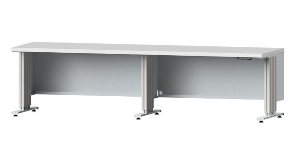 ANKE Werkbänke-Arbeitstisch LIFT, Modell 190, 2800 x 800 x 740-1140 mm, RAL 7035, KSP 40 mm, 405.401