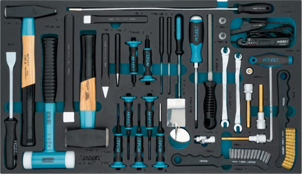 Hazet Universal Satz, 1/2 Zoll Vierkant, 3/8 Zoll Vierkant, Innen Sechskant Profil, Kreuzschlitz Profil PH, 39-teilig, 163-605/39N