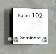 Kerkmann Türschild/Tischschild DIN A6, B 105 x H 148 mm, transparent, 43695084