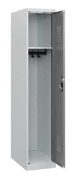 C+P Spind Evolo PLUS, Sockel, 1 Abteil, 1630x300x500mm, 7035/0004, Zylinderschloss, 0490205-10 S10041