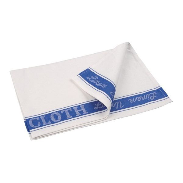 Vogue Gläsertuch blau, 50,8 x 76,2 cm, Halbleinen, E911