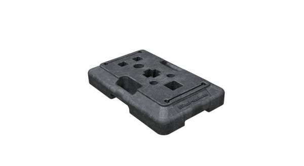 Schake Multifußplatte 20kg, aus Kunstoffrecycling hergestellt, 31996-2