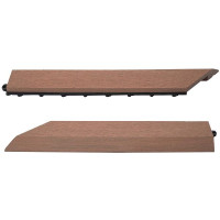 Vorschau: Mendler 2er-Set Abschlussleiste für WPC Bodenfliese Rhone, Abschlussprofil, Holzoptik Terrasse, coffee links ohne Haken, 65088 Vorschau: Mendler 2er-Set Abschlussleiste für WPC Bodenfliese Rhone, Abschlussprofil, Holzoptik Terrasse, coffee links ohne Haken, 65088