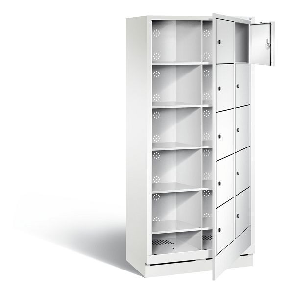 C+P Wäsche-Ausgabeschrank Evolo, H1800xB810xT500mm, Farbe: Verkehrsweiß, 48160-205 S10292