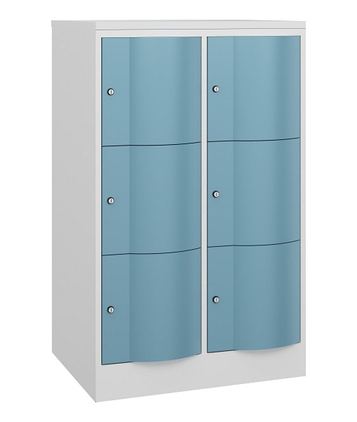 C+P XL-Schließfachschrank Resisto, H1255xB772xT640mm, 9016/0010, 8573-273 S10187