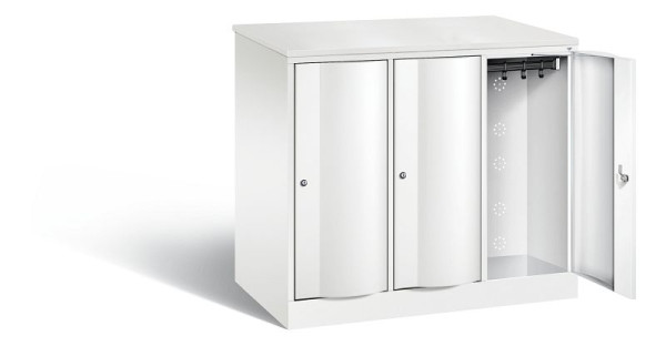 C+P XL-Schließfachschrank Resisto, H1077xB1148xT640mm, Farbe: Verkehrsweiß, 8271-373 S10078