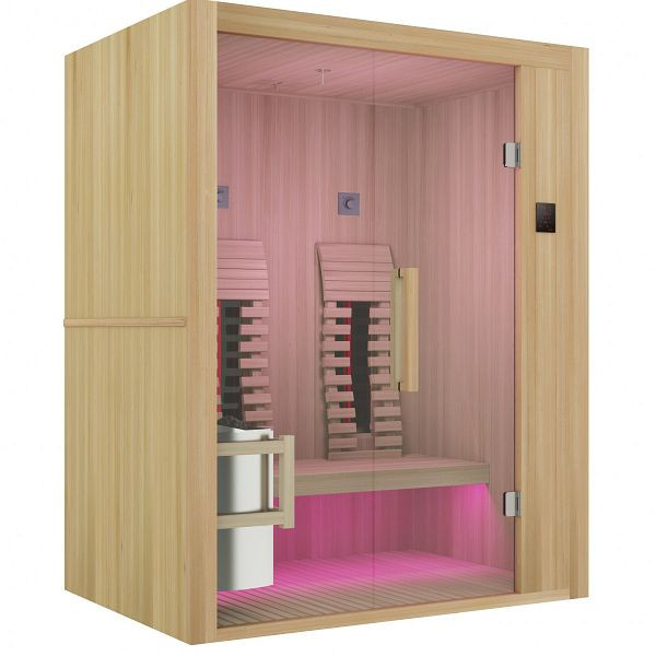 Sanotechnik ALASKA Sauna+Infrarot 2 Personen, 160x110x200 cm (Bausatz), K60160