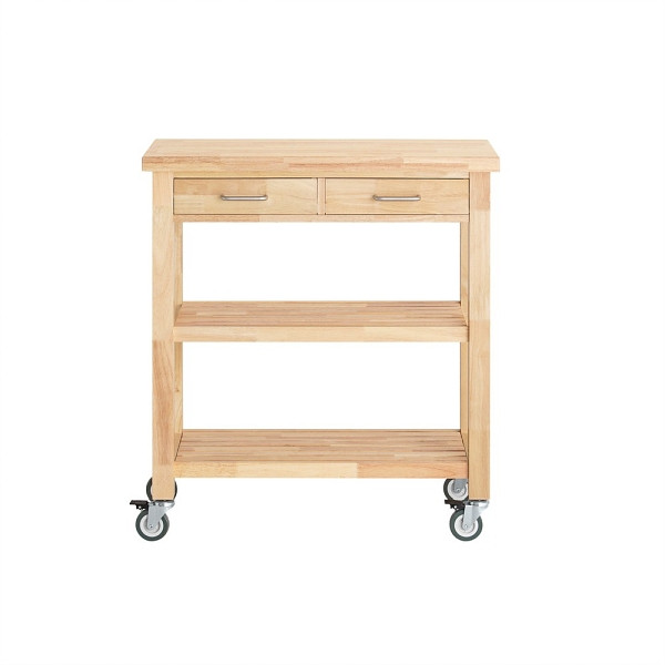 SoBuy Kücheninsel mit einer Schublade Holzfarbe 80.01x40.01x89.99cm, Klassisch, FKW24-N