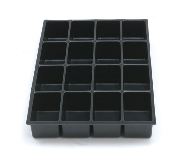 Bisley MultiDrawer Schubladeneinsatz A4 16 Fächer für A4 Schubladen, Kunststoff, 225P1800