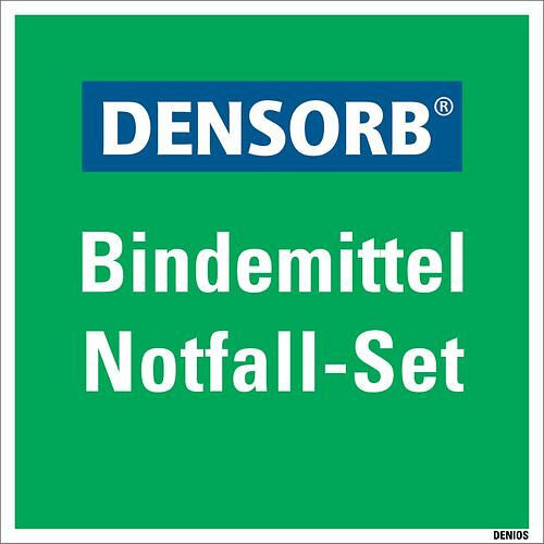 DENSORB Hinweisschild Notfallset, Kunststoff, 400 x 400 mm, 259696
