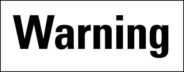 Schilder Klar Gefahrstoffkennzeichung Signalwort: Warning, auf Rolle à 500 Stück, 90x35 mm Folie selbstklebend, 477/98