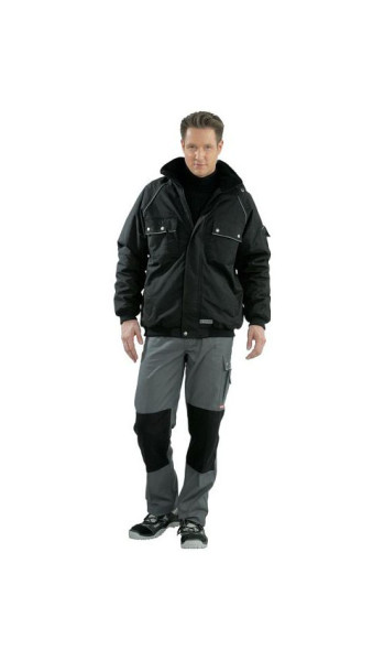 Planam Canvas 320 Winterblouson, schwarz/schwarz, Größe XXL, 2184060