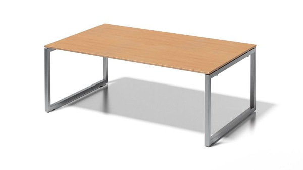 Bisley Cito Chefarbeitsplatz/Konferenztisch, 730 mm höhenfixes O-Gestell, H 19 x B 2000 x T 1200 mm, buche/silber, DOF2012BC355
