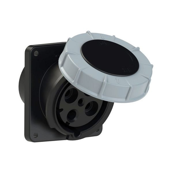 ELSPRO CEE-Einbausteckdose 4polig/125A/500V/7h/IP67/schräg, AD50X4S