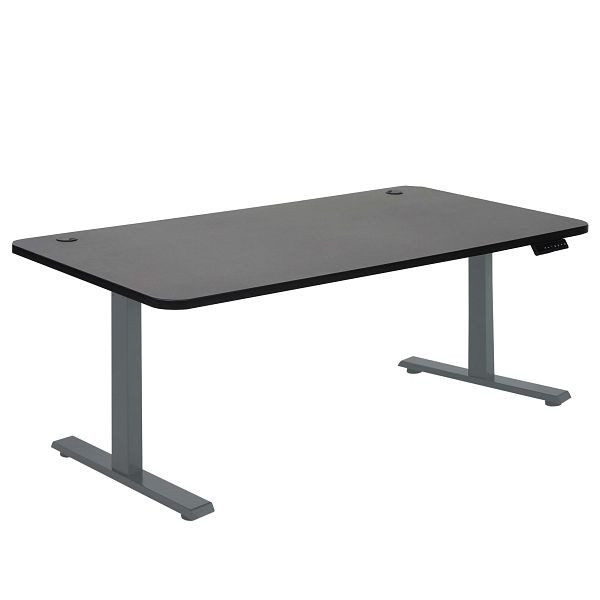 Mendler Schreibtisch HWC-D40, Computertisch, elektrisch höhenverstellbar 160x80cm 53kg, schwarz, anthrazit-grau, 62770+75748