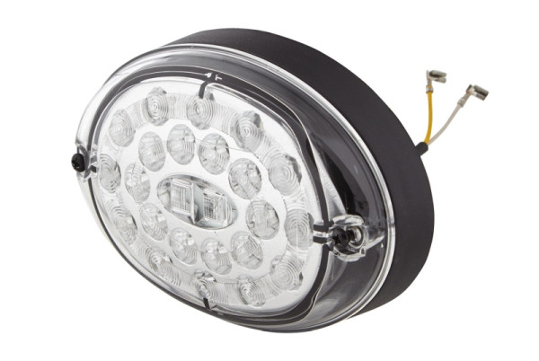 HELLA Blinkleuchte, Agroluna, LED, 12/24V, Anbau/Einbau/geschraubt, Kabel: 100mm, Stecker: offene Kabelenden, 2BA 343 390-071