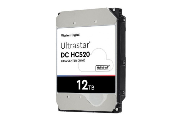 Western Digital Ultrastar DC HC520 SATA 12TB Festplatte, 3,5", SATA 6Gb/s, 12TB, 7200RPM, 256MB, 24/7, R/V Sensor, 0F30146