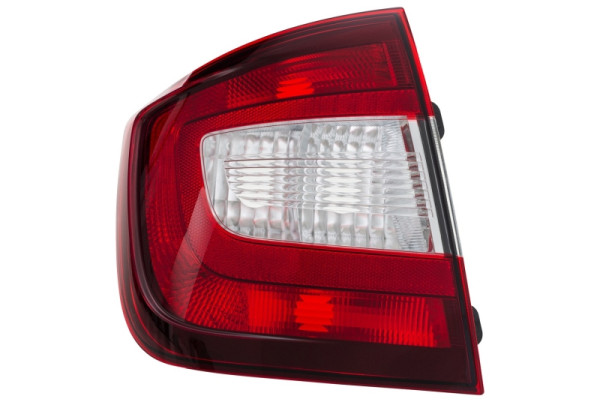 HELLA Heckleuchte, Glühlampe, für u.a. Skoda Rapid (NH3), rot/schwarz, ECE, für Rechtsverkehr, links, 9EL 354 849-011
