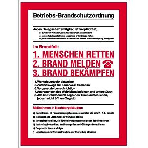 Moedel Betriebs-Brandschutzordnung, Kunststoff, 300x400 mm, 57391