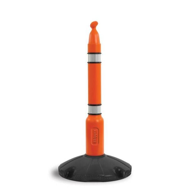 Stein HGS Absperrpfosten -Skipper- aus Kunststoff, orange/schwarz, Höhe 1000 mm, 16374