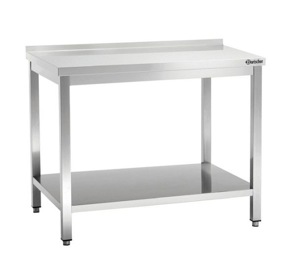 Bartscher Arbeitstisch 600, B1300, Aufkantung, 308136, 4015613600154