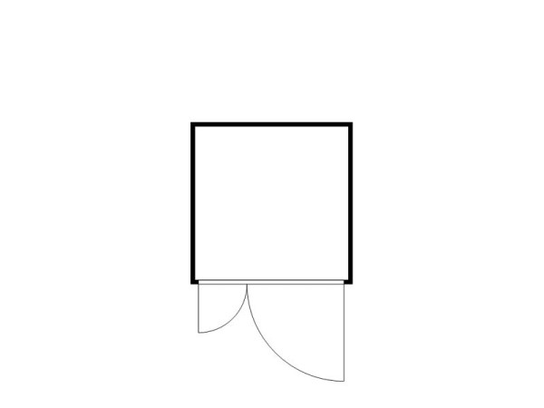 FLADAFI Materialcontainer MC 1200, verzinkt, zerlegt, Holzfußboden, F12200201-F911