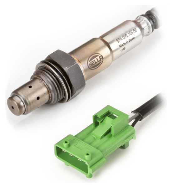 HELLA Lambdasonde, 4-polig, Kabel: 300mm, 6PA 009 165-681