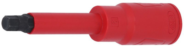 KS Tools 1/2" Bit-Stecknuss mit Schutzisolierung für Innensechskant-Schrauben, lang, 4 mm, 117.5704