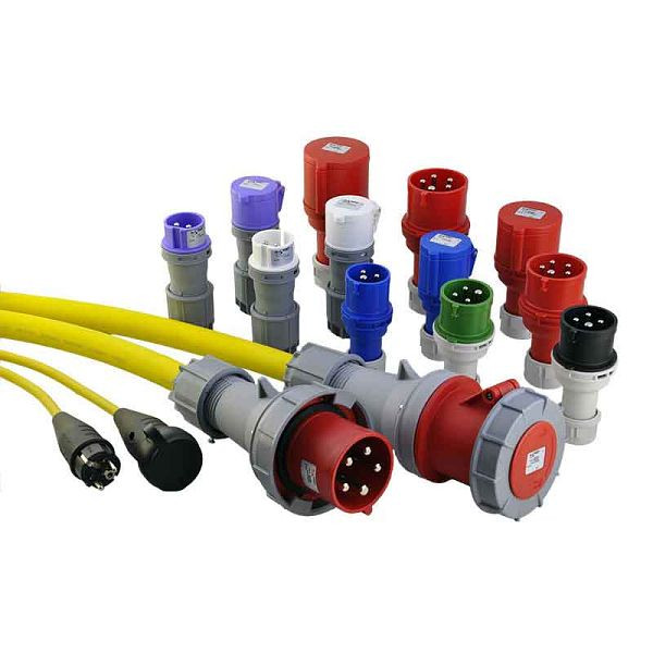 ELSPRO Verlängerungsleitung mit INDUSTRIEFLEX HT, CEE 400 V 63 A Stecker und Kupplung, Länge: 10 m, CS10K6