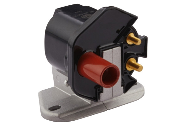 HELLA Zündspule, 12V, 2-polig, Zündspule zum Verteiler, geschraubt, 5DA 358 000-911