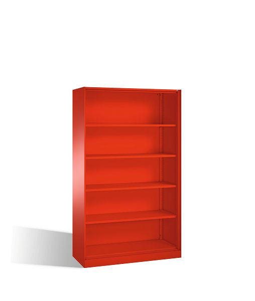 C+P Büroregal Asisto, H1980xB1200xT435mm, Farbe: feuerrot, 5 OH, 140001-000 S10020