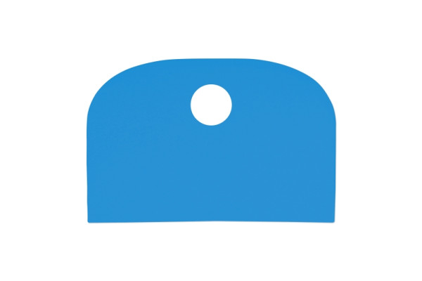 Schneider Schlesinger / Schaber flexibel, Größe: 148 x 99 mm, LDPE blau, 227247
