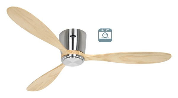 CasaFan Deckenventilator Eco Plano Wood Chrom gebürstet-Massivholz natur 0 - 10 V, 3132871