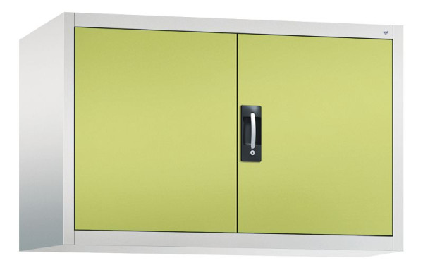 C+P Flügeltürenschrank Acurado-900, H790xB1200xT500 mm, Grau/Viridingrün, 9485-009 S10092