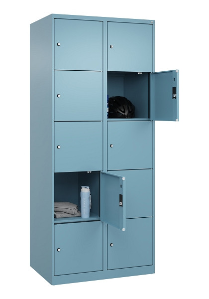 C+P Schließfachschrank Evolo PLUS, 10 Fächer, 1850x800x500mm, 0010/0010, 049000-225 S10021