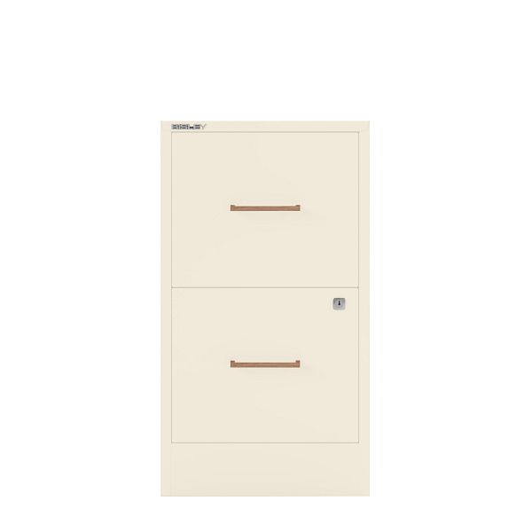 Bisley Home Filer, 2 HR-Schubladen, Eichengriff, 625 reinweiß, PFA2OH625