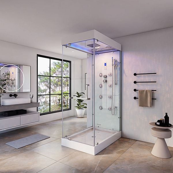 HOME DELUXE Dampfdusche DESIGN - M, 1048, 4260255470799