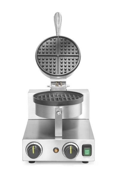 Hendi Waffeleisen rund - 50/220°C - 230V / 1000W - 250x380x590mm, 212172