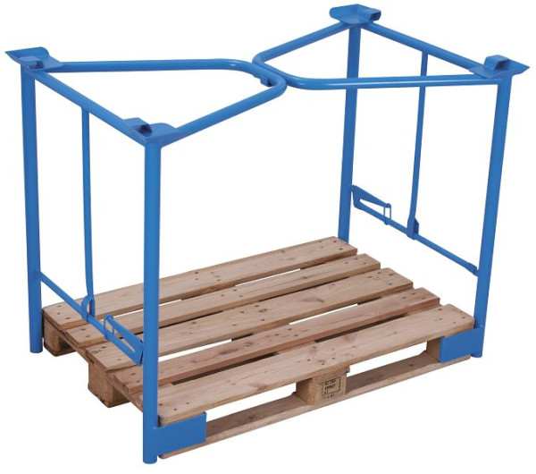 VARIOfit Palettenaufsatz Typ 65K, Innenmaße: 1.200 x 800 mm, RAL 5012 lichtblau, Nutzhöhe: 800 mm, pa-080.300
