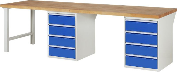 RAU Werkbank Serie 7000 - Modell 7509-8, B3000 x T900 x H840 mm, 13-7509A8-309B4S.11