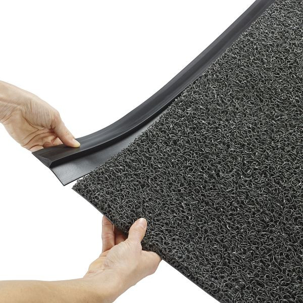 Notrax Bevelled Nosing 11 mm, Kantenleisten, Zubehör für Matten für den Eingangsbereich 325, Schwarz, 4cm x 18.3m, 325E0060BL