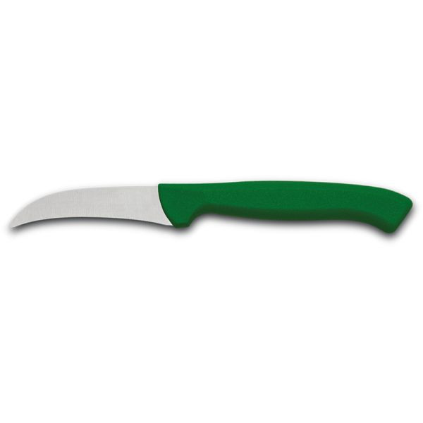 Stalgast Gemüsemesser Serie Zippy, gebogen, grün, Länge: 75 mm, MS3922075