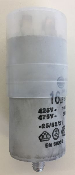 ELMAG Kondensator 16 µF für Modell CHALLENGER, 9201158, 9000092011589