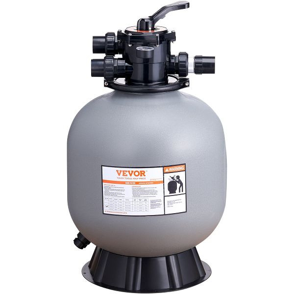 VEVOR Sandfilter 22" oberirdischer Schwimmbad-Sandfilter mit 7-Wege-Ventil, SLQYC2255GPM7B1HGV0